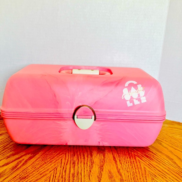 Caboodles Handbags - Caboodles of California Pink Swirl Vintage 3 Tier Make Up Case #2630 USA